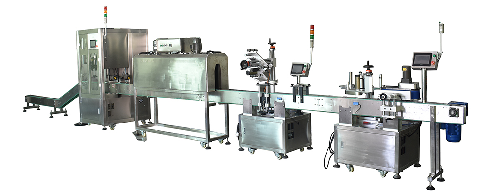 套標(biāo)+貼標(biāo)生產(chǎn)線(xiàn)(圖1)